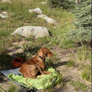 Peaceful Pup in the Wilderness