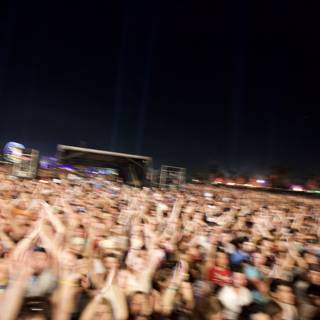 Coachella 2011: A Sea of Music Fans under the Night Sky