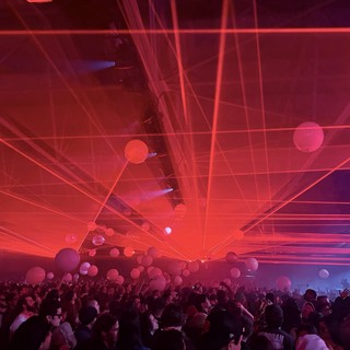 Laser Light Show at Electronic Music Concert