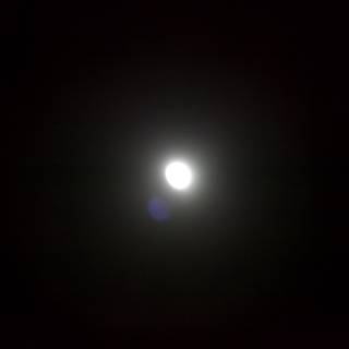 Illuminated Moon in Coachella Sky