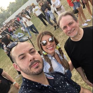Selfie time at the outdoor event with Chrysti Ane, Michael R, and Lori S