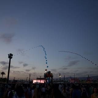 Balloon-filled Skies at Coachella Concert