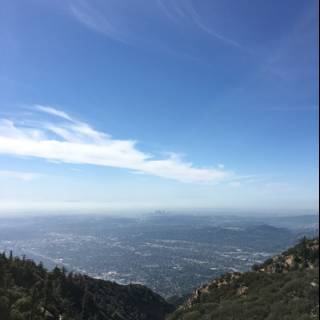 A Breathtaking View of Cityscape from the Top of Angeles National Forest