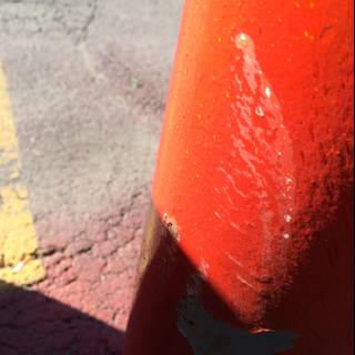 Red Handrail on the City's Tarmac