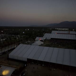 Dusk settles over Coachella festival grounds