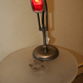 Red Light Table Lamp