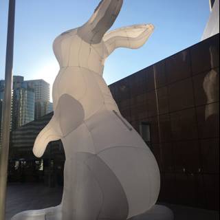 Inflatable Bunny Takes Over Metropolis