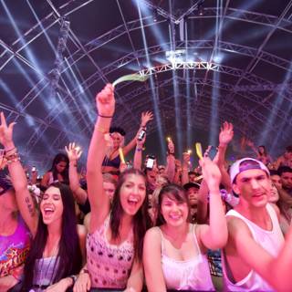 Partygoers Unite at Coachella Music Festival