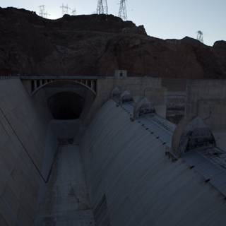 The Hoover Dam with a Breach