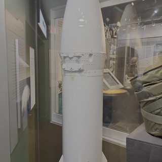 White Rocket Display in Military Museum