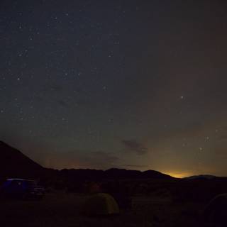 Night Sky over Desert Mountains