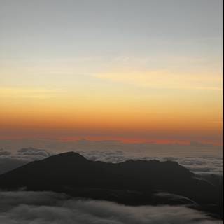 Sunrise over the Clouds at Haleakala Crater, Maui