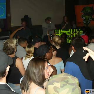 Night Club Crowd with DJ