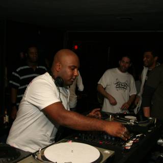 DJ Chris L and friends at a party