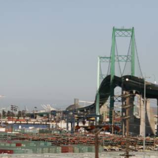 Urban Bridge over a Waterfront