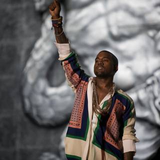 Kanye West Takes the Stage at the 2012 Grammy Awards