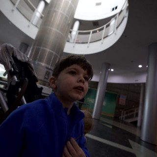 Young Visitor Explores Chabot Space and Science Center