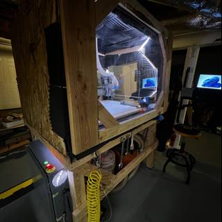 Plywood Computer Room