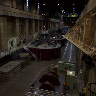 Inside the Hoover Dam Machinery Room