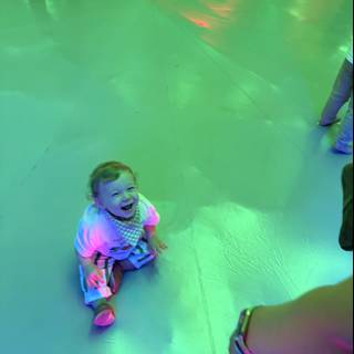 Joyful Moments in Neon