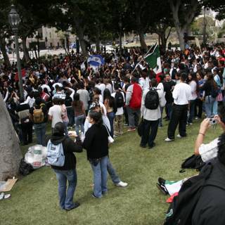 School Walkout brings together large crowd in the park