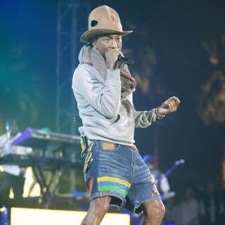 Pharrell Williams Rocks Coachella Stage in Fedora and Shorts