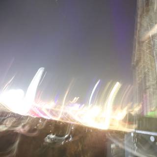 Blurred Lights of the Coachella Crowd