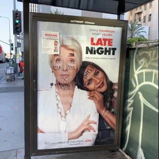 Late Night Bus Stop Advertisement