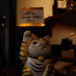 Whimsical Ceramic Cat at Japan Center