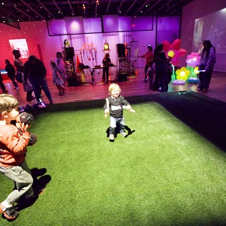 Children Playing at Interactive Baby Rave Art Installation