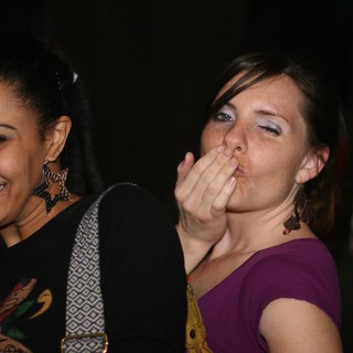 Two Women Enjoying a Night Out Together