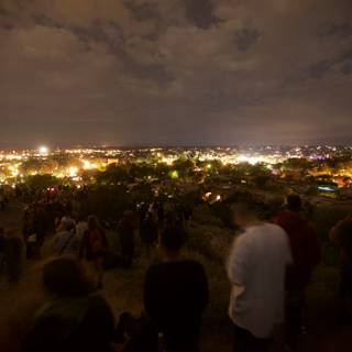Nighttime Crowd at Santa Fe Fiesta