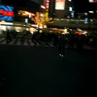 Nighttime skateboarding in Tokyo