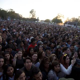 Concert Crowd at Sunset