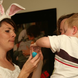 Easter Bunny Mom Shares Holiday Joy with Toddler