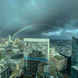 Rainbow Over the San Francisco Skyline