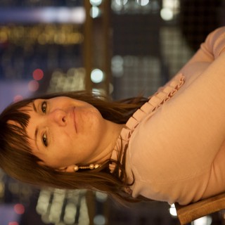 City Lights Portrait at Dusk, Urban Skyline