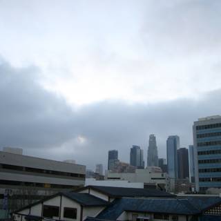 Cityscape under a Moody Sky