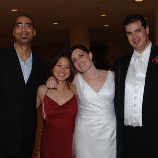 Joyful Wedding Celebration with Bride and Guests