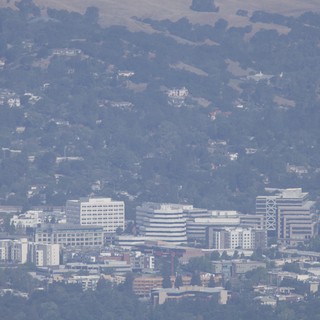 Hazy Bay Area Cityscape from Mount Diablo
