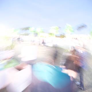 Blurred Crowd in the Park