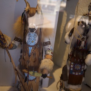 Traditional Native American Kachina Dolls Display