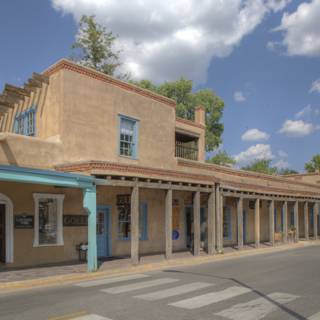 Blue Building in Downtown Santa Fe