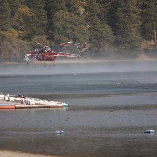 Helicopter Patrol on Lake