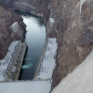 Hoover Dam's Majestic View from Above