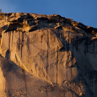 Golden Hour Light on Dramatic Cliff Face