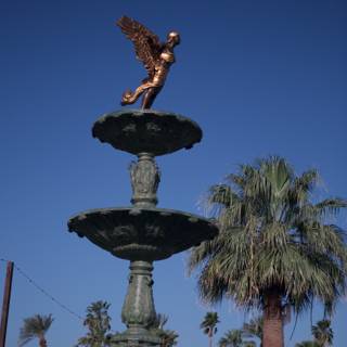 Majestic Bird Fountain in the Park