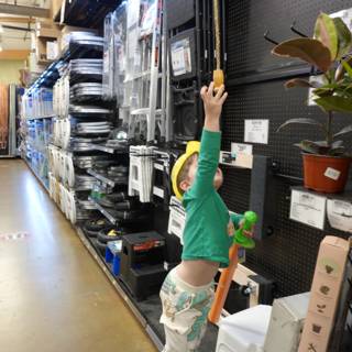 Little Explorer in the Warehouse