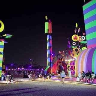 Vibrant Nights at Coachella 2024: A Parade of Colors and Lights