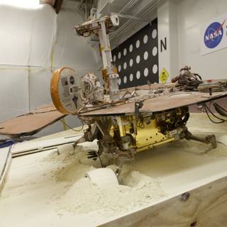 The 2009 JPL Mars Rover on Plywood Display